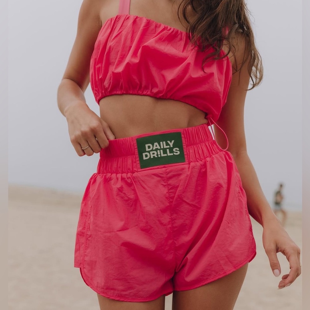 Daily Drills Women's Bright Pink Athletic Set